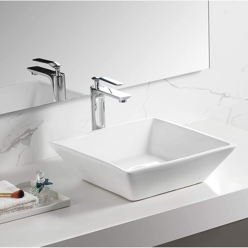 Dyconn Faucet Above Counter Bathroom Ceramic Vessel Sink