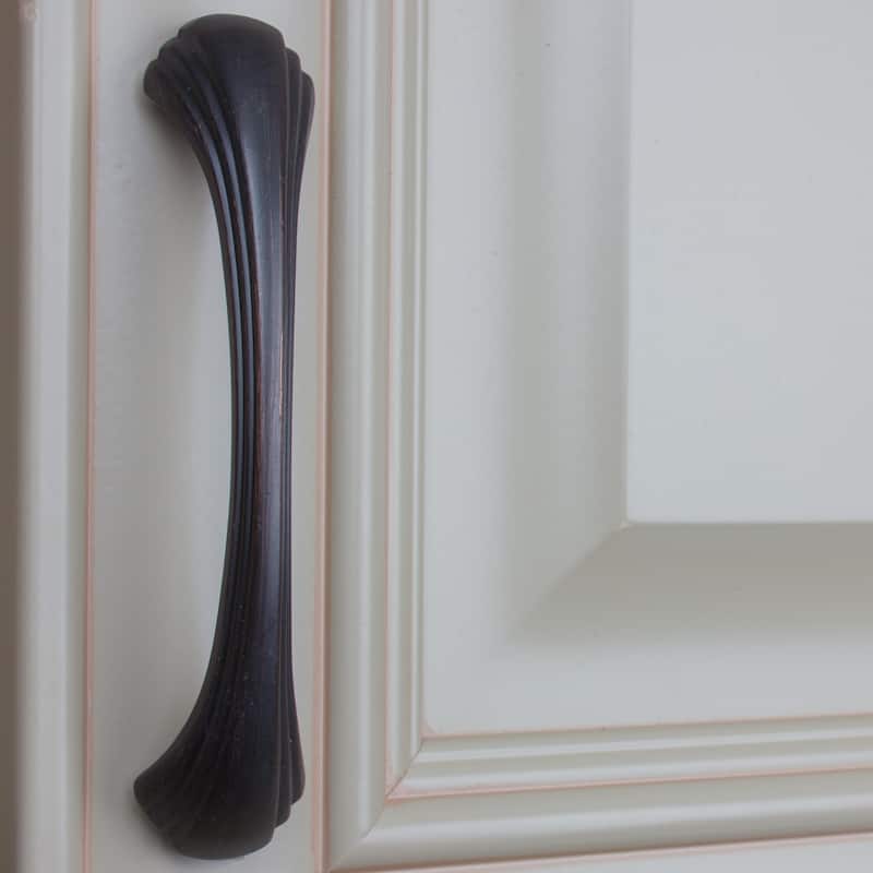 GlideRite 5-Pack 4-9/16 in. Center Oil Rubbed Bronze Classic Shell Cabinet Pull - Oil Rubbed Bronze