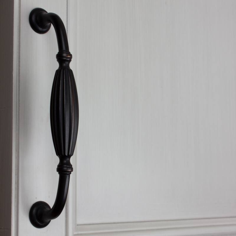 GlideRite 5-Pack 5 in. Center Oil Rubbed Bronze Fluted Cabinet Pulls - Oil Rubbed Bronze