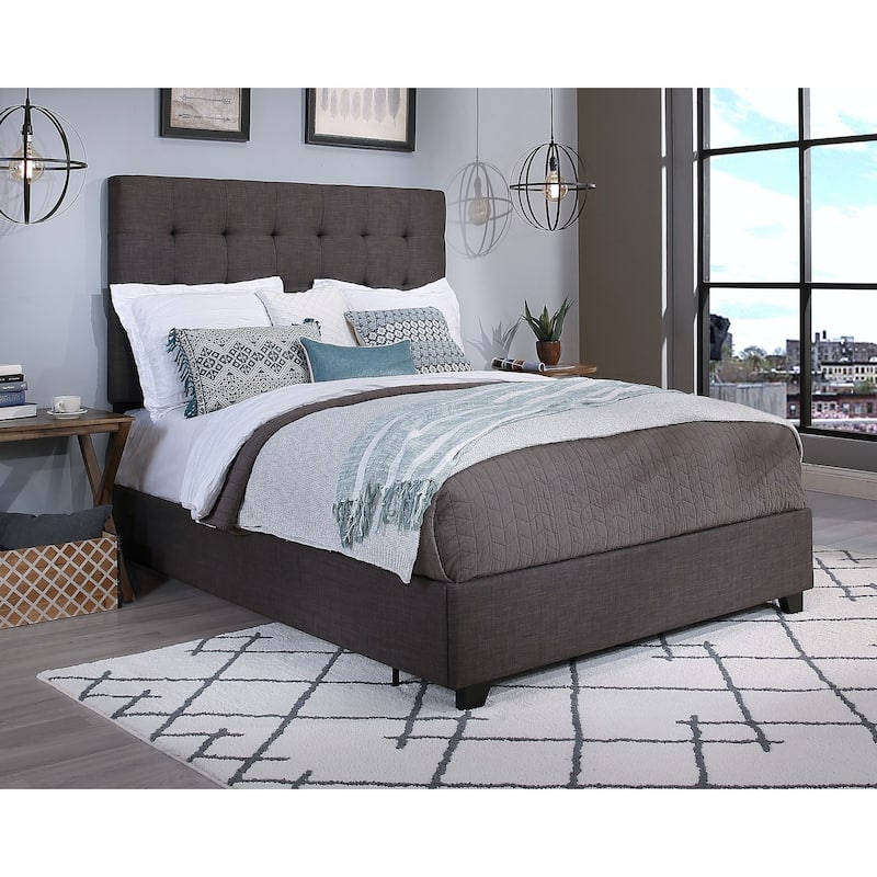 Manhattan Upholstered Bed - Yes - Grey - King