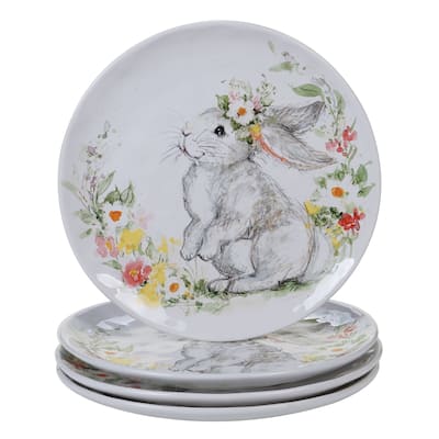 Certified International Sweet Bunny 11-inch Dinner Plates, Set of 4