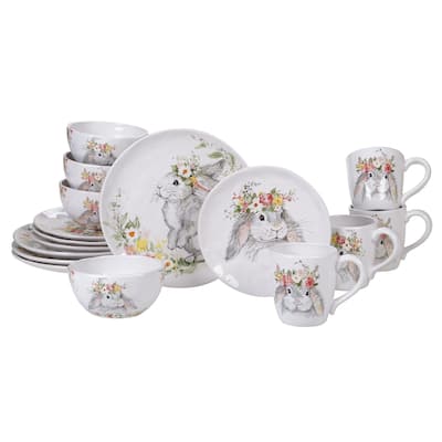 Certified International Sweet Bunny 16-Piece Dinnerware Set