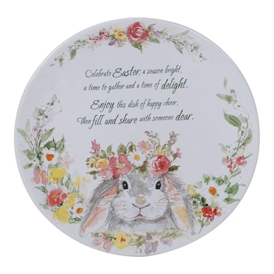 Certified International Sweet Bunny 12-inch Pass Along Serving Plate