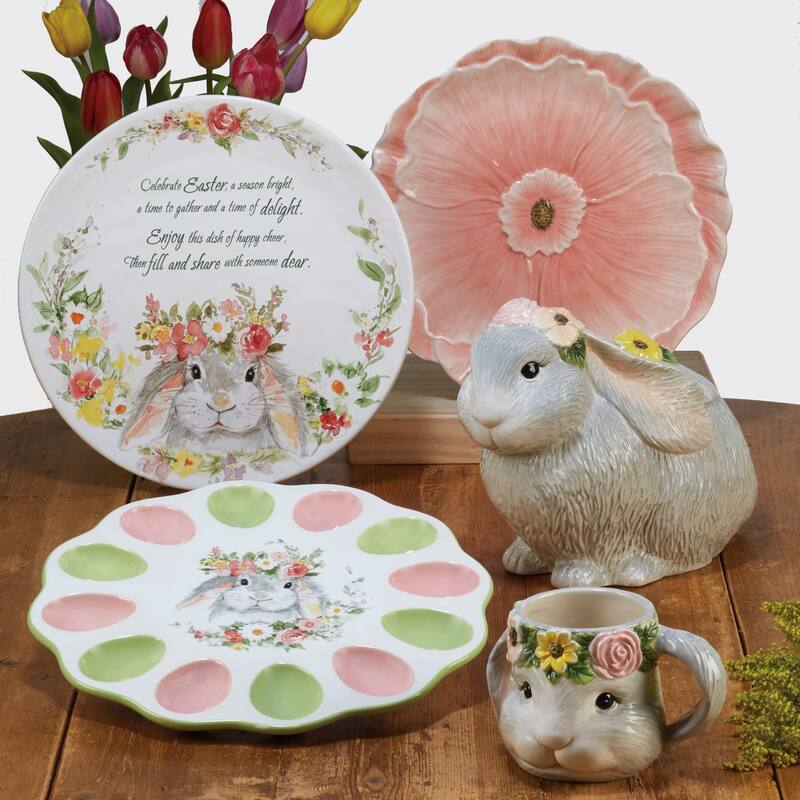 Certified International Sweet Bunny 3-D 64-ounce Cookie Jar