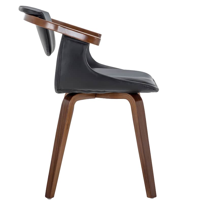 Carson Carrington Ydermossa PU Leather & Wood Upholstered Dining Armchair (Set 2)