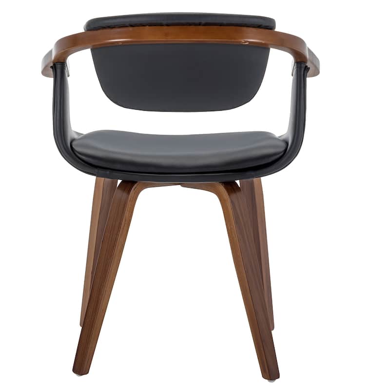 Carson Carrington Ydermossa PU Leather & Wood Upholstered Dining Armchair (Set 2)