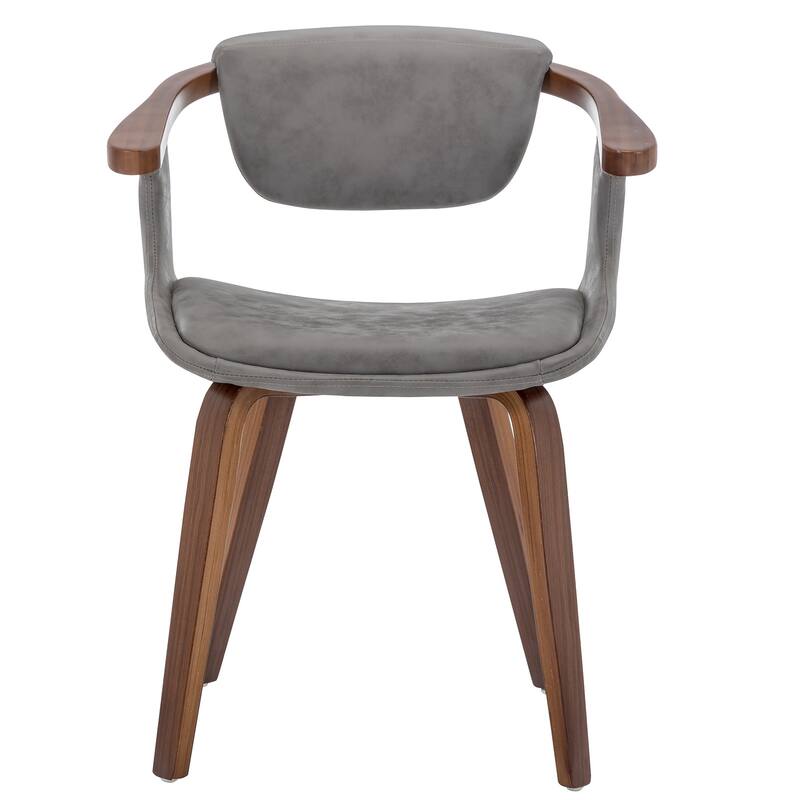 Carson Carrington Ydermossa PU Leather & Wood Upholstered Dining Armchair (Set 2)
