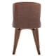 preview thumbnail 8 of 7, Lagol Curved Back Wood Dining Side Chair Micorsuede Padding (Set 2)