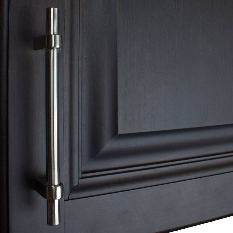 GlideRite 5-Pack 4-1/4 in. Center Satin Nickel European Solid Cabinet Bar Pulls - Satin Nickel