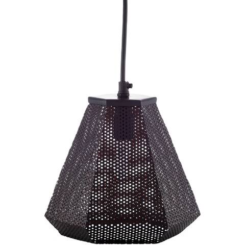 Azle Modern Geometric Metal 1-Light Pendant - 7"H x 7"W x 8"D