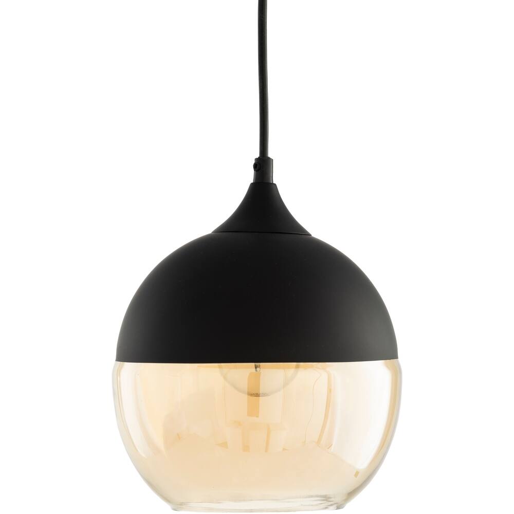 Artistic Weavers Dakota Modern Black Cylinder 1-Light Pendant