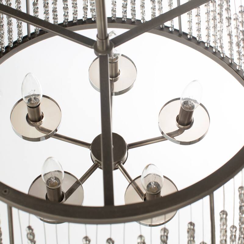 Belle Antiqued Crystal 5-Light Pendant