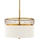 preview thumbnail 5 of 13, Belle Traditional Antiqued Crystal 3-Light Pendant