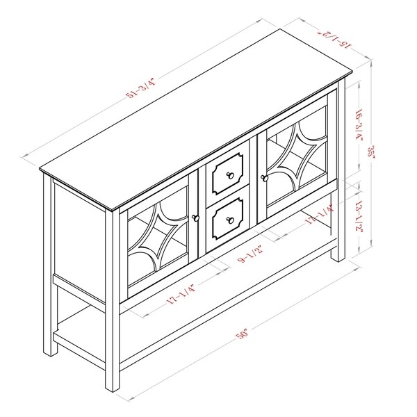 Stylish Practical Sideboard Buffet Overstock 30563972