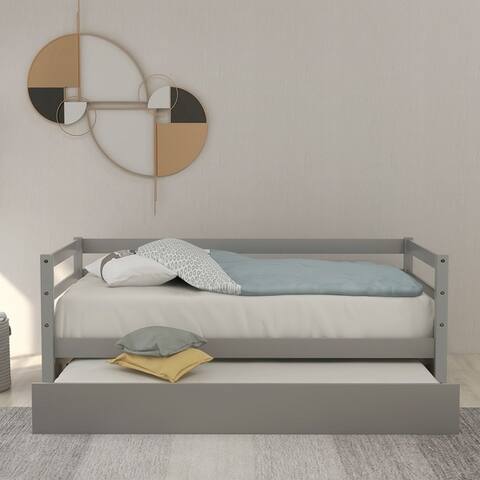 Merax Daybed with Trundle Frame Set