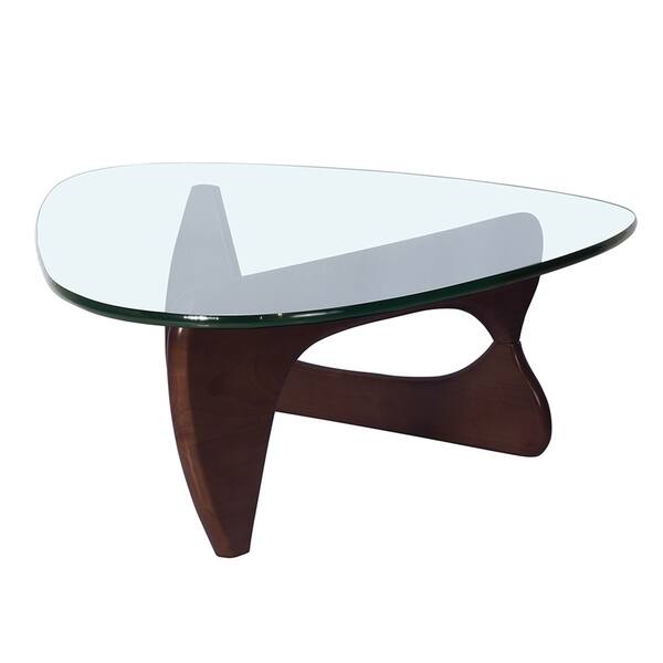 Merax Coffee Table With Triangle Tempered Gl Top Merax Coffee Table With Triangle