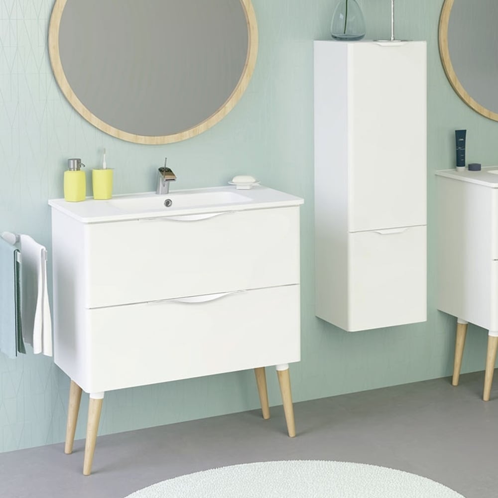 32'' Bend Modern Bathroom Vanity Cabinet Set (matt white)