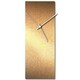 preview thumbnail 31 of 35, Adam Schwoeppe 'Bronzesmith Clock' Midcentury Modern Style Wall Clock 6in x 16in - Bronze/White