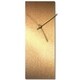 preview thumbnail 11 of 35, Adam Schwoeppe 'Bronzesmith Clock' Midcentury Modern Style Wall Clock 6in x 16in - Bronze/Gold