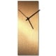 preview thumbnail 1 of 35, Adam Schwoeppe 'Bronzesmith Clock' Midcentury Modern Style Wall Clock 6in x 16in - Bronze/Black