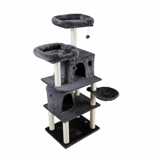 Shop Large Cat Tree House Kitty Condo Scratching Post Tower