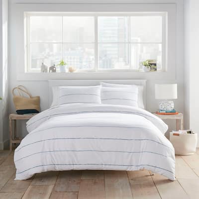 City Scene Tideline Navy Duvet Cover Set