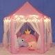 preview thumbnail 4 of 3, Princess Castle LED Pink Play Tent - 1pc