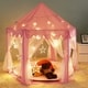 preview thumbnail 3 of 3, Princess Castle LED Pink Play Tent - 1pc