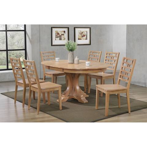The Gray Barn Manse Designer Back Side Chair and Table 7-piece Set