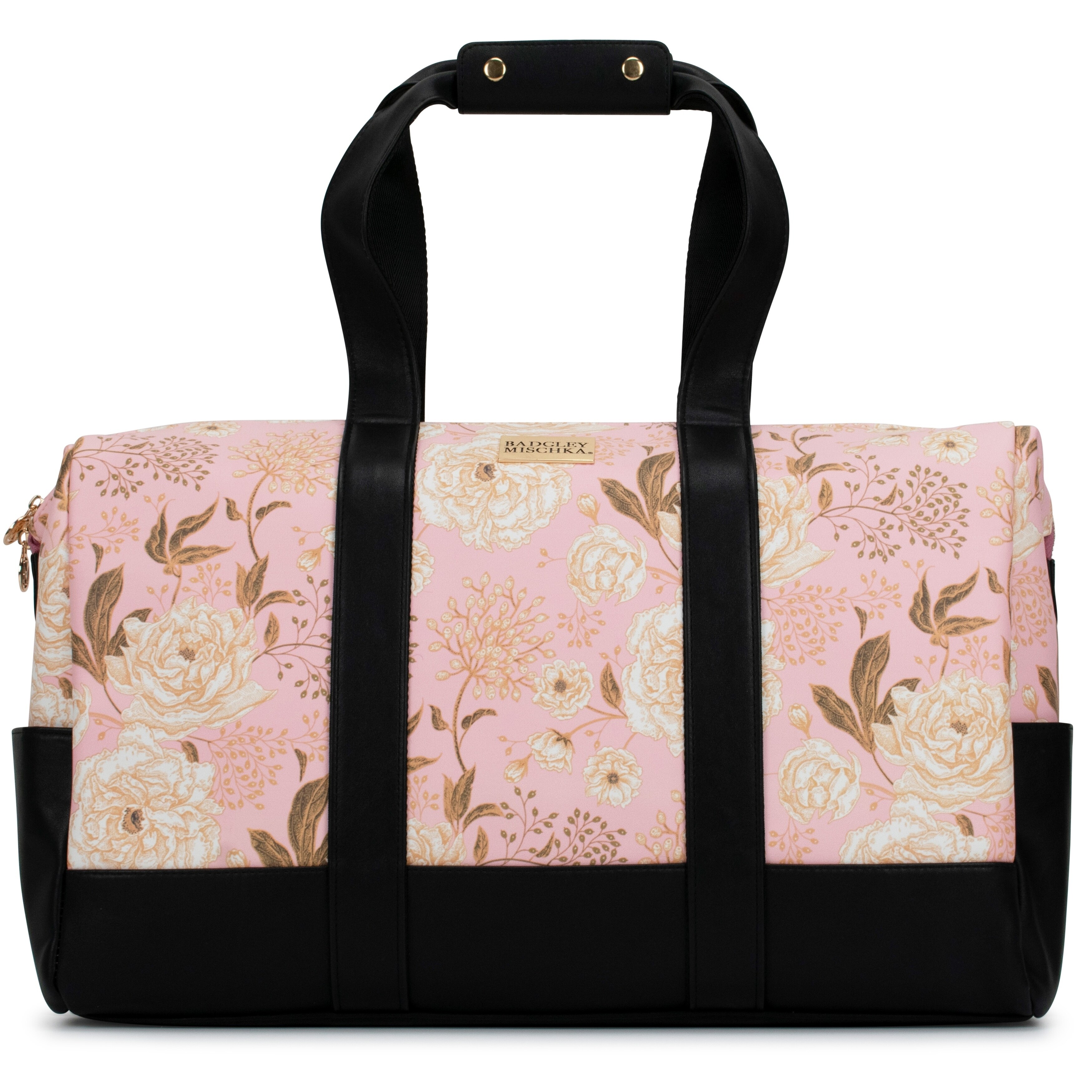 Badgley Mischka Essence Travel Tote Weekender Bag (Pink Floral) (As Is  Item) - Bed Bath & Beyond - 31002104