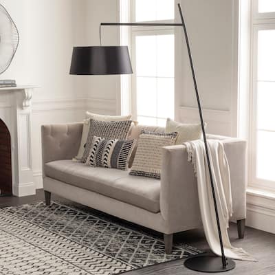 Arriba Modern Metal Floor Lamp - 74.5"H x 45"W x 19.5"D
