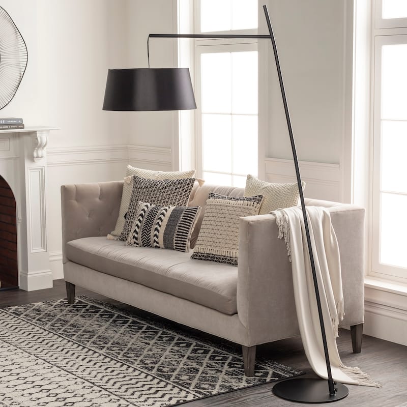 Arriba Modern Metal Floor Lamp - 74.5"H x 45"W x 19.5"D