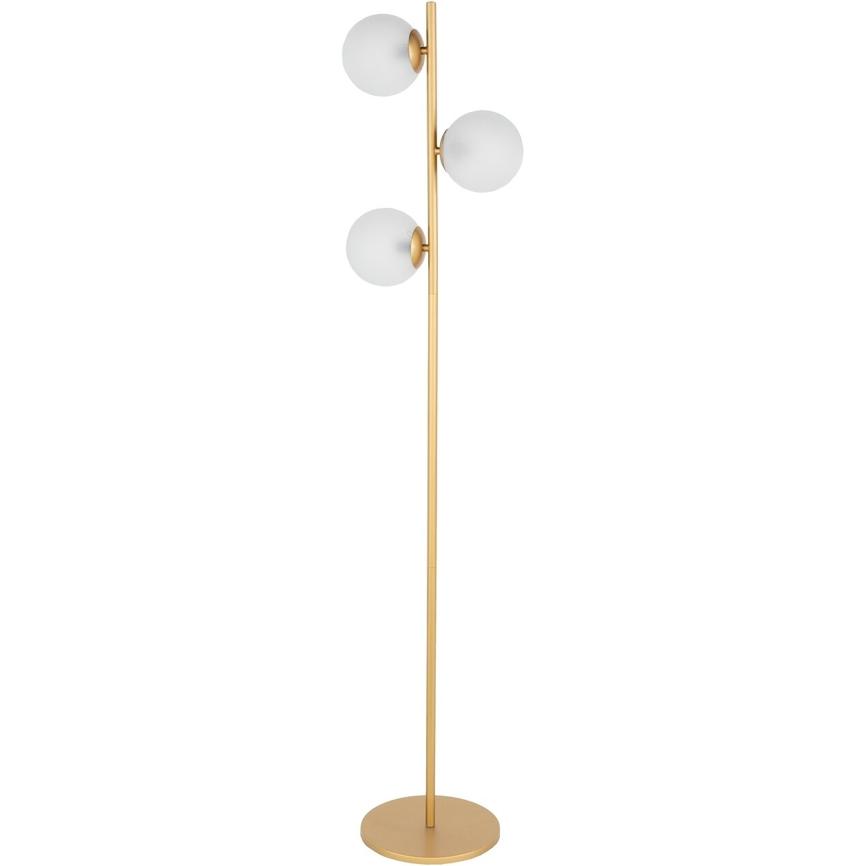 sphere and stem floor lamp