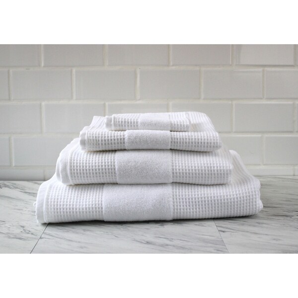 Waffle 2 Piece Towel Bale 100% Cotton Bath Set 
