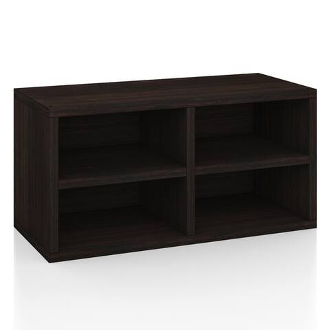 Eco Friendly Stackable Connect Rectangle Bookcase with Shelf, Espresso LIFETIME GUARANTEE