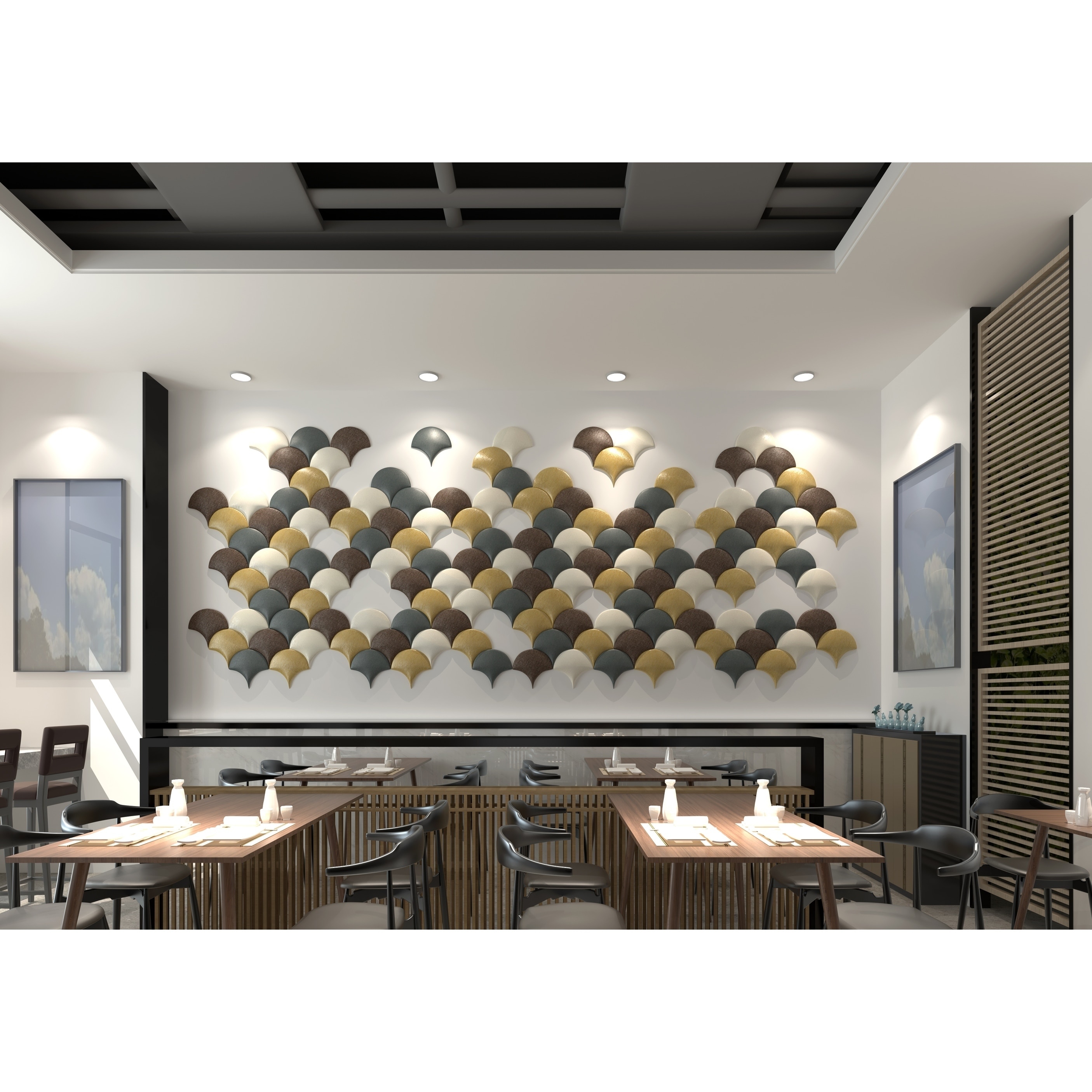 Umbrella Design Soft Leather Diy Wall Decoration Panel With Mixed Metallic Color 8 Pack Overstock 30570047