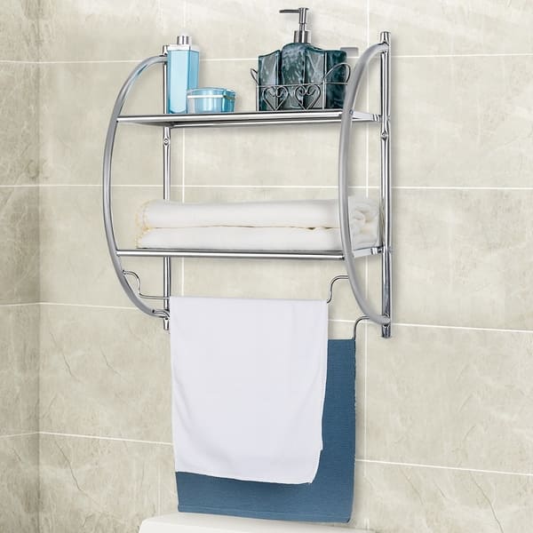 Bathroom Recessed Toilet Paper Holder Wall Mount Rear Mounting Bracket  Included Chrome in Bathroom