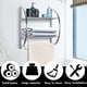 preview thumbnail 5 of 4, Wall-Mounted Towel Rack Shower Suppliers Storage Holder Bathroom