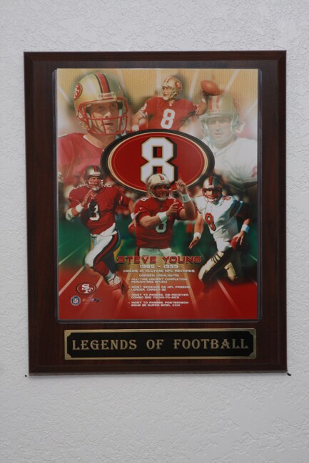Steve Young Collectible Plaque