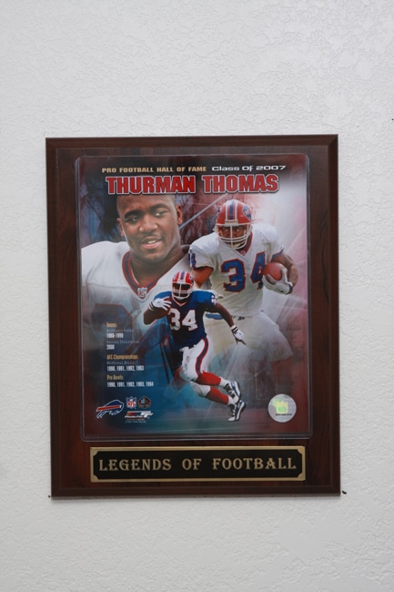 Thurman Thomas Collectible Plaque