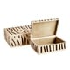 preview thumbnail 2 of 2, Ghyslaine Zebra 2 Piece Decorative Box Set