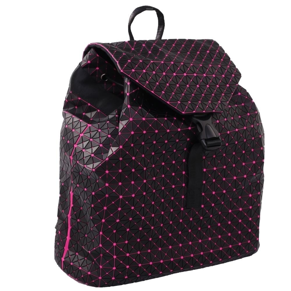 black and pink backpack