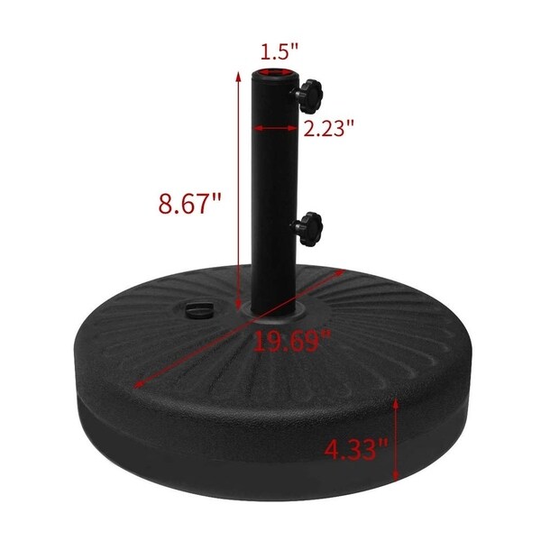 backyard umbrella with stand