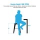 ALPHA HOME 30'' High Back Bar Stools with Wood Seat,Vintage Metal Dining Chairs Stackable Industrial Counter Stool - Thumbnail 23