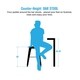 ALPHA HOME 30'' High Back Bar Stools with Wood Seat,Vintage Metal Dining Chairs Stackable Industrial Counter Stool - Thumbnail 5