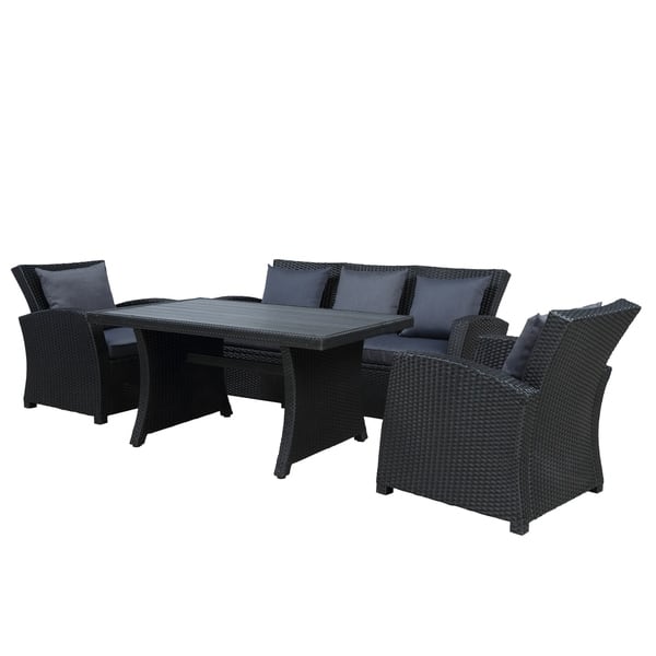 Shop Leisure Zone 4 Piece Outdoor Patio Furniture Set Overstock 30574021