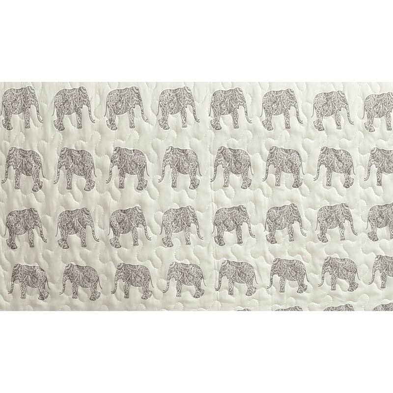 Elephant Print Quilt Set