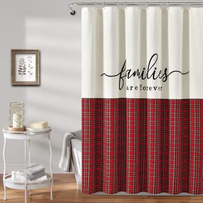 Lush Decor "Families Are Forever" Shower Curtain