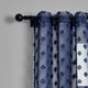 preview thumbnail 16 of 26, Porch & Den Millcrest Textured Dot Sheer Curtain Panel Pair - 84" x 38"
