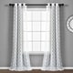 preview thumbnail 1 of 26, Porch & Den Millcrest Textured Dot Sheer Curtain Panel Pair - 84" x 38"